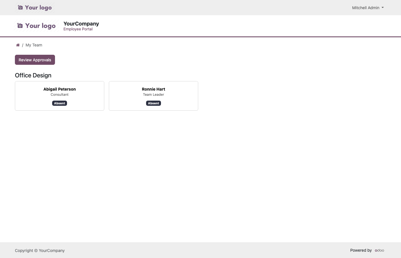 Portal Manager — My Team